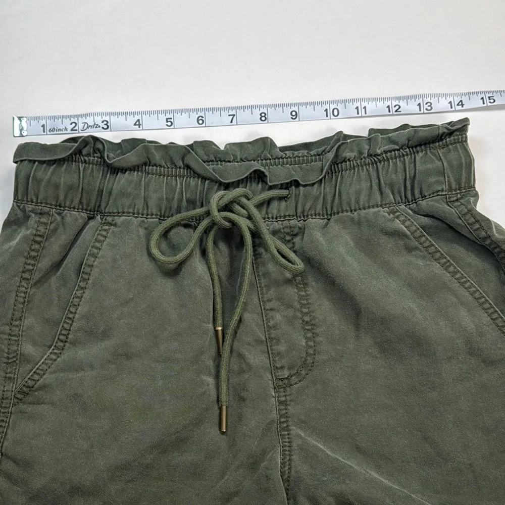 Loft Women’s Olive Green Pull On Tie Waist Casual Shorts - Picture 11 of 11